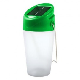 LED SOLAR PORTABLE LANTERN LIGHTS FOR OUTDOOR HIKING CAMPING EMERGENCIES (GREEN)
