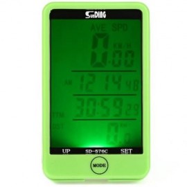 SUNDING SD - 576C WATER RESISTANT TOUCH SCREEN WIRELESS BIKE COMPUTER SPEEDOMETER WITH LCD