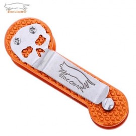 EDCGEAR  PORTABLE TRAVEL  STAINLESS STEEL ALUMINUM KEYTAINER KEY HOLDER (ORANGE)
