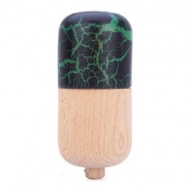 JAPANESE TRADITIONAL GAME STRING TOY BALANCE SKILL DEVELOPMENTAL WOOD PILL KENDAMA (GREEN)