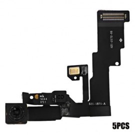 5PCS FRONT FACING CAMERA FLEX CABLE REPLACEMENTS FOR IPHONE 6 (BLACK)