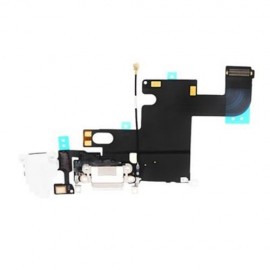 HEADPHONE AUDIO CHARGING DATA USB PORT FLEX CABLE REPAIR PART FOR IPHONE 6 (WHITE)