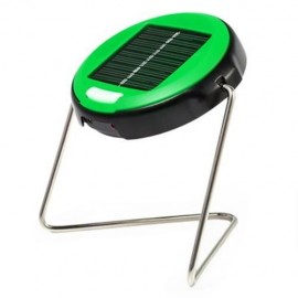 LED SOLAR POWERED LAMP CAMP NIGHT FLASHLIGHTS WITH HAND CRANK (GREEN)