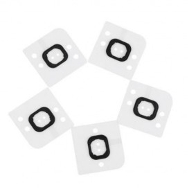 5PCS / SET HOME BUTTON HOLDER RUBBER FOR IPHONE 6 (BLACK)