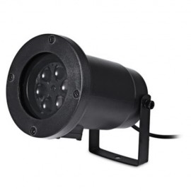 OUTDOOR MOVING LED NOVELTY WATERPROOF GARDEN LIGHT PROJECTOR LAMP (BLACK)