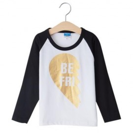 FAMILY PARENT-CHILD LOADED CHILDREN ROUND COLLAR T-SHIRT (COLORMIX)