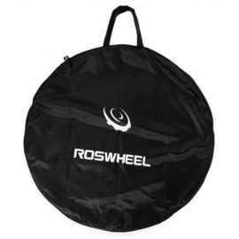 ROSWHEEL PORTABLE CYCLING ROAD MOUNTAIN BICYCLE MTB SINGLE WHEEL CARRIER BAG (BLACK)