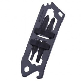 EDCGEAR OUTDOOR STAINLESS STEEL MULTIPURPOSE WRENCH SURVIVAL TOOL WITH FOUR STREWDRIVER BI