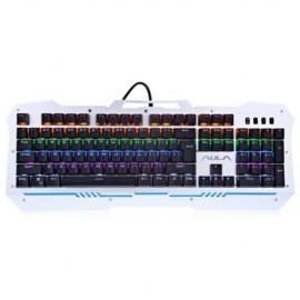AULA F2009 LED BACKLIT PROFESSIONAL BLUE AXIS MECHANICAL GAMING KEYBOARD (BLACK)