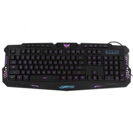 M - 200 BILINGUAL RUSSIAN / ENGLISH THREE BACKLIGHT COLORS USB WIRED GAMING KEYBOARD WITH 