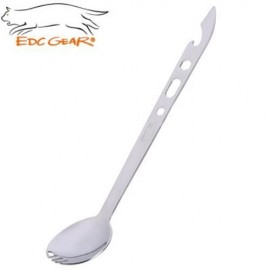 EDCGEAR STAINLESS STEEL MULTIFUNCTIONAL LADLE SELF-DEFENSE TOOL BOTTLE OPENER SCREWDRIVER 