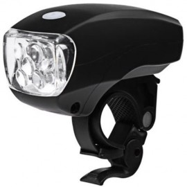 SUPER BRIGHT WATER RESISTANT 5 LEDS 3 MODES CYCLING BIKE FRONT LIGHT LAMP (BLACK)