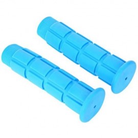 PAIRED SOFT CYCLING ADHESIVE PERFORMANCE RUBBER HANDLEBAR GRIP (BLUE)