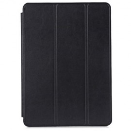 PU LEATHER SMART ULTRA THIN STAND COVER PC BACK CASE FOR IPAD AIR 2 (BLACK)