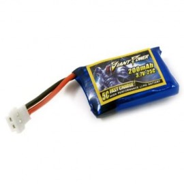 GIANT POWER 3.7V / 1S 25C 200MAH MINI LI-PO BATTERY FOR HISKY FBL80 6CH RC MODEL (COLORFUL