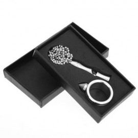 OUTDOOR CAMPING HIKING WHISTLE DEFENSE RING EMERGENCY SURVIVAL TOOL (SILVER)