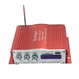 KENTIGER 2008 POWER FAILURE MEMORY FUNCTION IR CONTROL FM MP3 USB POWER AMPLIFIER (RED)