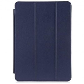 PU LEATHER SMART ULTRA THIN STAND COVER PC BACK CASE FOR IPAD AIR (DEEP BLUE)