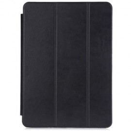 PU LEATHER SMART ULTRA THIN STAND COVER PC BACK CASE FOR IPAD AIR (BLACK)