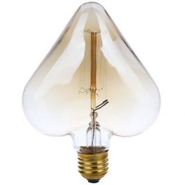 LIGHTME 220 - 240V 40W E27 110 - 120LM 32AK RETRO BULB TUNGSTEN FILAMENT HEART-SHAPED ENER