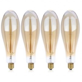 LIGHTME 4PCS 230V 40W E27 110 - 120LM 13AK RETRO BULB TUNGSTEN FILAMENT ENERGY-SAVING STRA