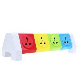 ALARDOR COLORFUL ALD-4W8K-L 180 DEGREE ROTATING SOCKET INTELLIGENT PATCH PANEL USB SURGE P