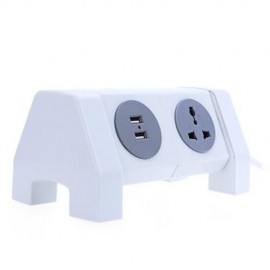 ALARDOR COLORFUL ALD - 2W4K - L 180 DEGREE ROTATING SOCKET INTELLIGENT USB SURGE PROTECTIO