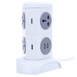 ALARDOR ALD - 2W4K - L 180 DEGREE ROTATING SOCKET INTELLIGENT VERTICAL SURGE PROTECTION PO
