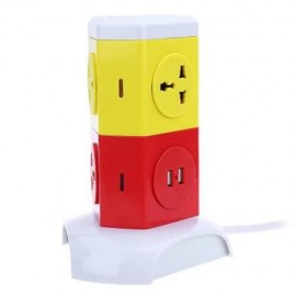 ALARDOR ALD - 2W4K - L MULTICOLOR 180 DEGREE ROTATING SOCKET INTELLIGENT VERTICAL SURGE PR