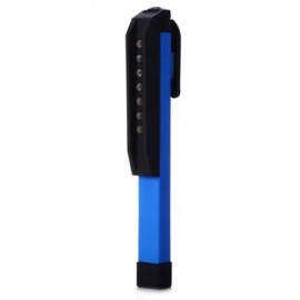 ULTRA BRIGHT 7 LEDS LED POCKET PEN WORK LIGHT WITH POWERFUL MAGNETIC BASE CLIP (BLUE)