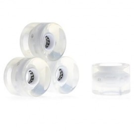 4PCS 60 X 45MM LED TRANSPARENT SKATEBOARD WHEELS (WHITE)