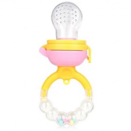 SOFT SAFETY SILICONE BABY FOOD CHEW PACIFIER (COLOR ASSORTED)