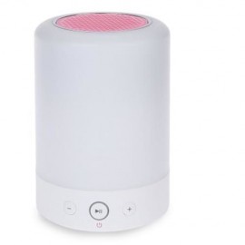 L7 3 IN 1 PORTABLE ROMANTIC TOUCH SENSOR SMART LIGHT BLUETOOTH SPEAKER RADIO (RED)
