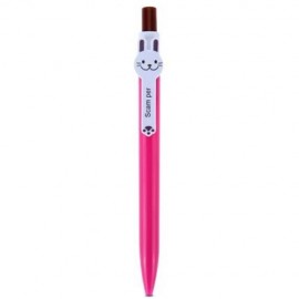 CARTOON 0.5MM BLUE BALLPOINT PEN STATIONERY FOR WRITING OFFICE SCHOOL SUPPLIES (CAT)