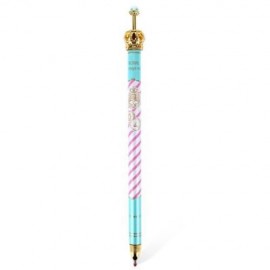 0.5MM LOVELY CUTE ADORABLE CROWN DESIGN ROLLER GEL INK PEN FOR SCHOOL OFFICE FAMILY (ROSE)