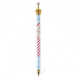 0.5MM LOVELY CUTE ADORABLE CROWN DESIGN ROLLER GEL INK PEN FOR SCHOOL OFFICE FAMILY (RED)