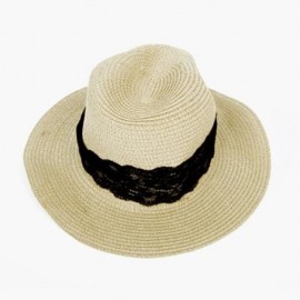 SOLID COLOR SUMMER LADIES BOW WIDE STRAW PLAITING HAT (#2)