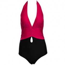 STYLISH GATHERED RUFFLE TRIM SLIMMING BIKINI (ROSE)