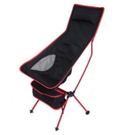 DETACHABLE ALUMINIUM ALLOY 7075 EXTENDED CHAIR FOR OUTDOOR ACTIVITIES (RED)