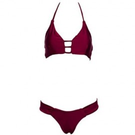 HOT SEXY BIKINI SLING SWIMSUIT FOR WOMEN (WINE RED)