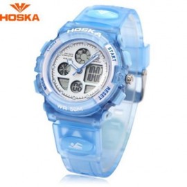 HOSKA H003S DIGITAL QUARTZ CHILDREN SPORT WATCH CHRONOGRAPH CALENDAR ALARM BACKLIGHT 5ATM 