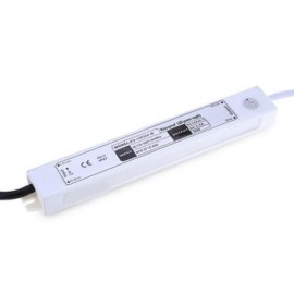DC 12V 30W WATERPROOF LED POWER SUPPLY DRIVER TRANSFORMER (SILVER)