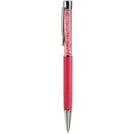 CRYSTAL 0.7MM BLACK BALLPOINT PEN STATIONERY FOR WRITING OFFICE SCHOOL SUPPLIES (PINK)