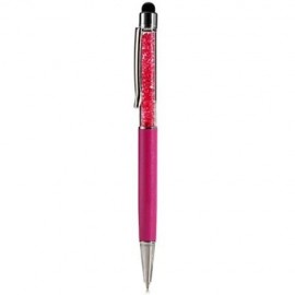0.7MM CRYSTAL BLACK BALLPOINT PEN FOR WRITING OFFICE SCHOOL SUPPLIES (ROSE)