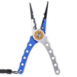 FG - 1016 LIGHT LURE PLIER GRIP PINCER NIPPER WIRE CUTTER SCISSOR FISHING KIT (SILVER AND 