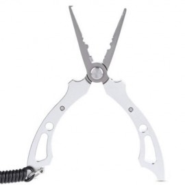 FG - 1019 LIGHT LURE PLIER GRIP PINCER NIPPER WIRE CUTTER SCISSOR FISHING KIT (SILVER)