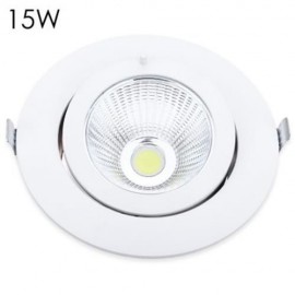 15W LED COB RECESSED CEILING LIGHT ADJUSTABLE SPOTLIGHT (WHITE GREY)