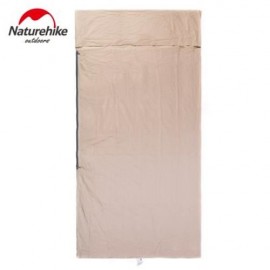 NATUREHIKE PORTABLE ULTRA-LIGHT COTTON WIDENED OUTDOOR LINER SLEEPING BAG (FLAXEN)