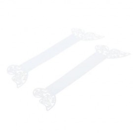 50PCS HOLLOW BUTTERFLY NAPKIN RINGS SERVIETTE HOLDER WEDDING BANQUET DINNER PARTY DECOR FA