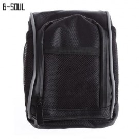 B - SOUL BICYCLE CYCLING BIKE QUICK RELEASE HANDLEBAR BAG FRONT BASKET POUCH WITH RAIN COV